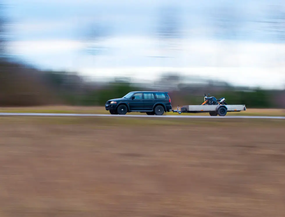 Motorcycle trailer rental service